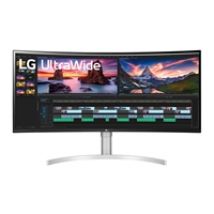 38" 38WN95C-W, 144Hz kaareva Ultrawide QHD+ -monitori, valkoinen/harmaa/musta