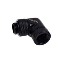 Eiszapfen ruuviliitin, 90° kulma, G1/4, musta