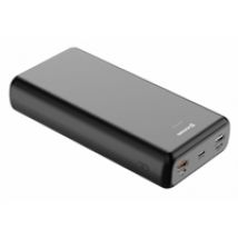 30 000mAh varavirtalähde, USB-C PD + 2x USB-A, harmaa