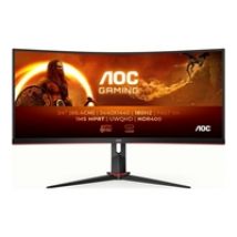 34" CU34G2XP/BK, kaareva 180Hz WQHD-pelimonitori, musta/punainen