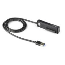 3.2 Gen2 USB-A -> 2.5/3.5" SATA III -adapteri, musta