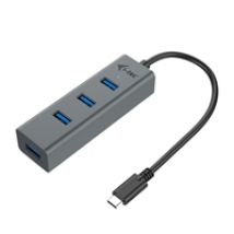 4-porttinen 3.2 Gen1 USB-C -hubi, 0,28m, musta