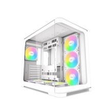 V60 White, ikkunallinen miditornikotelo, valkoinen