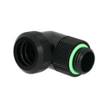 Multi-Link Adapter, 90°, G1/4" -> 12mm kova putki, kierrettävä, musta
