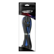 Pro ModMesh 12VHPWR PCI-e Extension (Black + Blue, 16-pin to Triple 8-pin, 45cm)