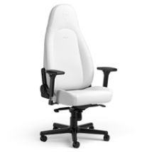 ICON Gaming Chair - White Edition, keinonahkaverhoiltu pelituoli, valkoinen
