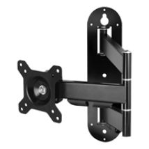 =43/49" W1C Extendable Wall-Mount, -seinäteline näytölle, musta