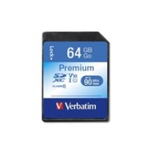 64GB Premium, SDXC -muistikortti, Class 10, UHS-I, 90/10 MB/s