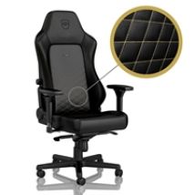 HERO Gaming Chair, keinonahkaverhoiltu pelituoli, musta/kulta