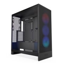 H7 Flow RGB (2024), ikkunallinen miditornikotelo, musta