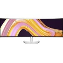 49" UltraSharp U4924DW, kaareva Dual QHD -monitori, hopea/musta