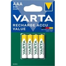 AAA/LR03 -akkuparisto, 800mAh, 4kpl