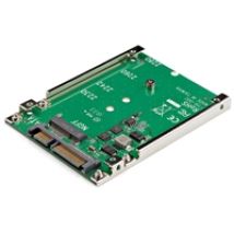 SAT32M225, sisäinen M.2 NGFF SSD -> 2.5" SATA SSD -muunnin/kiinnitysadapteri, hopea