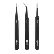 Precision Tweeser Set PRO -tarkkuuspinsettisarja, 3 kpl, musta