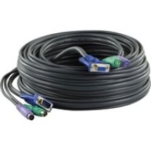 KVM-kaapeli, 2xPS/2 u-n ja 1xHD15 u-n, 20 m