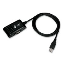 UTS1009B, sarjaliikennesovitin USB-väylään, 1 x RS-232, 1,5m, musta