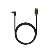 Meshroom DisplayPort 1.4 -näyttökaapeli, suora -> 90° kulma, 2m, musta