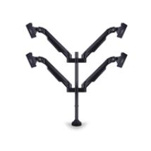 15-32" x4 VESA Gas Lift Arm I Quad, -pöytäteline neljälle näytölle, musta
