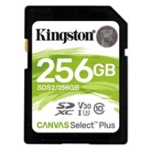 256GB Canvas Select Plus, SDXC -muistikortti, UHS-I V30 U3, 100/85 MB/s