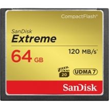 64GB Extreme CompactFlash -muistikortti, 120/85 MB/s