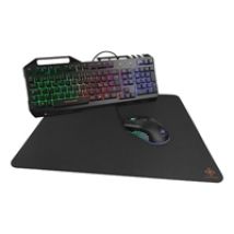 GAM-113, 3-in-1 RGB Gaming Kit -pelitarvikesarja, musta
