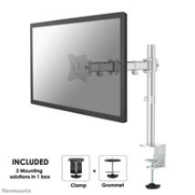 10-30" Select monitor desk mount, -pöytäteline näytölle, hopea