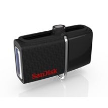 32GB Ultra Dual USB Drive 3.0 -muistitikku, USB-A/micro-USB, musta