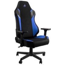 X1000 Gaming Chair, kangasverhoiltu pelituoli, musta/sininen