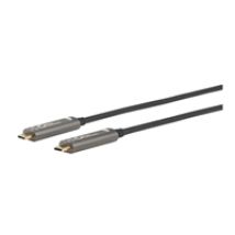 3.2 Gen2 USB-C -kaapeli, optinen, 15m, musta/harmaa