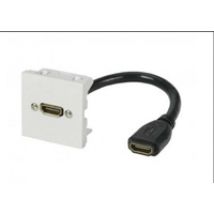 HDMI-rasia 45 x 45mm, HDMI x 1, johto HDMI F/F 10cm