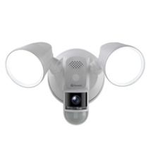 Floodlight4K, akkukäyttöinen WiFi-kamera ulkokäyttöön valoilla, valkoinen/musta