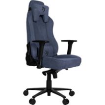 Vernazza Gaming Chair Soft Fabric, kangasverhoiltu pelituoli, musta/sininen