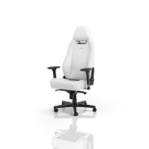LEGEND Gaming Chair - White Edition, keinonahkaverhoiltu pelituoli, valkoinen/musta