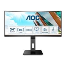 34" CU34P2A, kaareva 100Hz UWQHD-monitori, musta