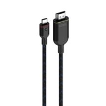 USB-C - 2.0 HDMI -näyttökaapeli, 3m, musta