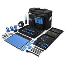 Repair Business Toolkit, työkalusarja älypuhelinten ja tablettien korjaamiseen, musta/sininen