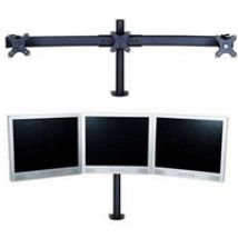 10-27" x3 Triple- Desk Mount, -pöytäteline kolmelle näytölle, musta