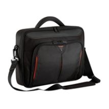 15-15.6" Classic+ Clamshell Laptop Bag, kannettavan tietokoneen laukku, musta
