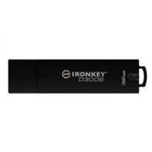 32GB IronKey D300 Serialised, USB 3.1 -muistitikku, 250/40 MB/s, musta