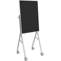 50-65" Digital Flipchart Floor Stand, kärryteline, valkoinen