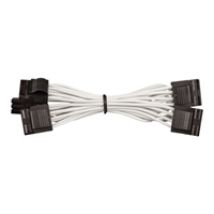 Molex 4 x 4-Pin sukitettu modulaarikaapeli, valkoinen