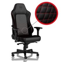 HERO Gaming Chair, keinonahkaverhoiltu pelituoli, musta/punainen