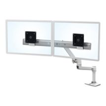 =25" x2 LX Desk Dual Direct Arm, -pöytäteline kahdelle näytölle, valkoinen