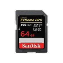 64GB Extreme PRO, SDXC -muistikortti, UHS-II V90 U3, 300/260 MB/s
