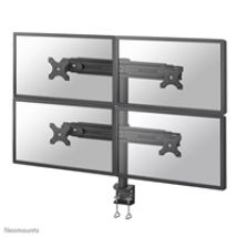 19-30" x4 Flat Screen Desk Mount, näyttövarsi pöydälle neljälle näytölle, Full-motion, musta