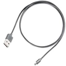 CPU01C Symmetrinen USB-A - symmetrinen USB Micro-B kaapeli, 1m punottu, hiilenharmaa