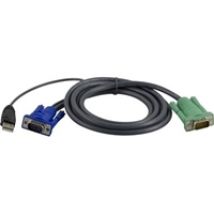 KVM-kaapeli, SPHD15  > HD15 u & USB A-tyyppi u, 2m