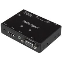 2x1 VGA + HDMI to VGA Converter Switch with Priority Switching - 1080p