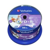 DVD+R 4,7GB/120min, 16x, printable, spindle, 50kpl