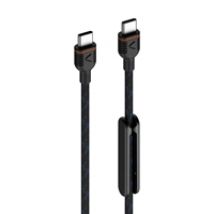 2.0 USB-C -kaapeli, 60W, 1,2m, musta